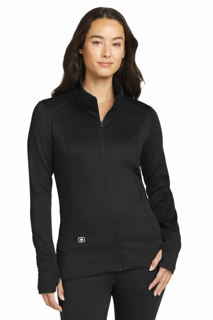 AO　レディース　BLK M OGIO® ENDURANCE FULCRUM LADIES' FULL ZIP. LOE700