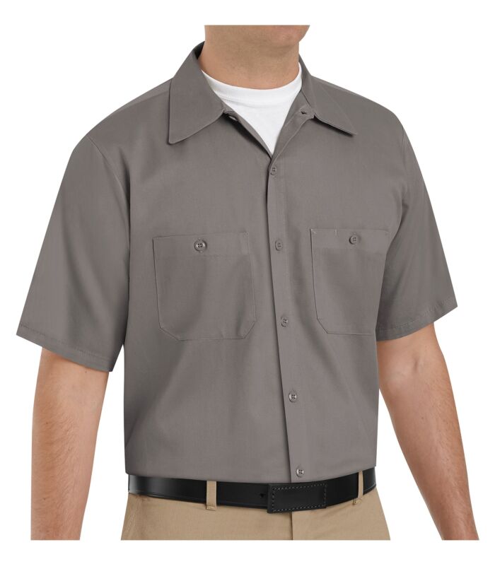 SHORT SLEEVE WRINKLE RESISTANT COTTON 
