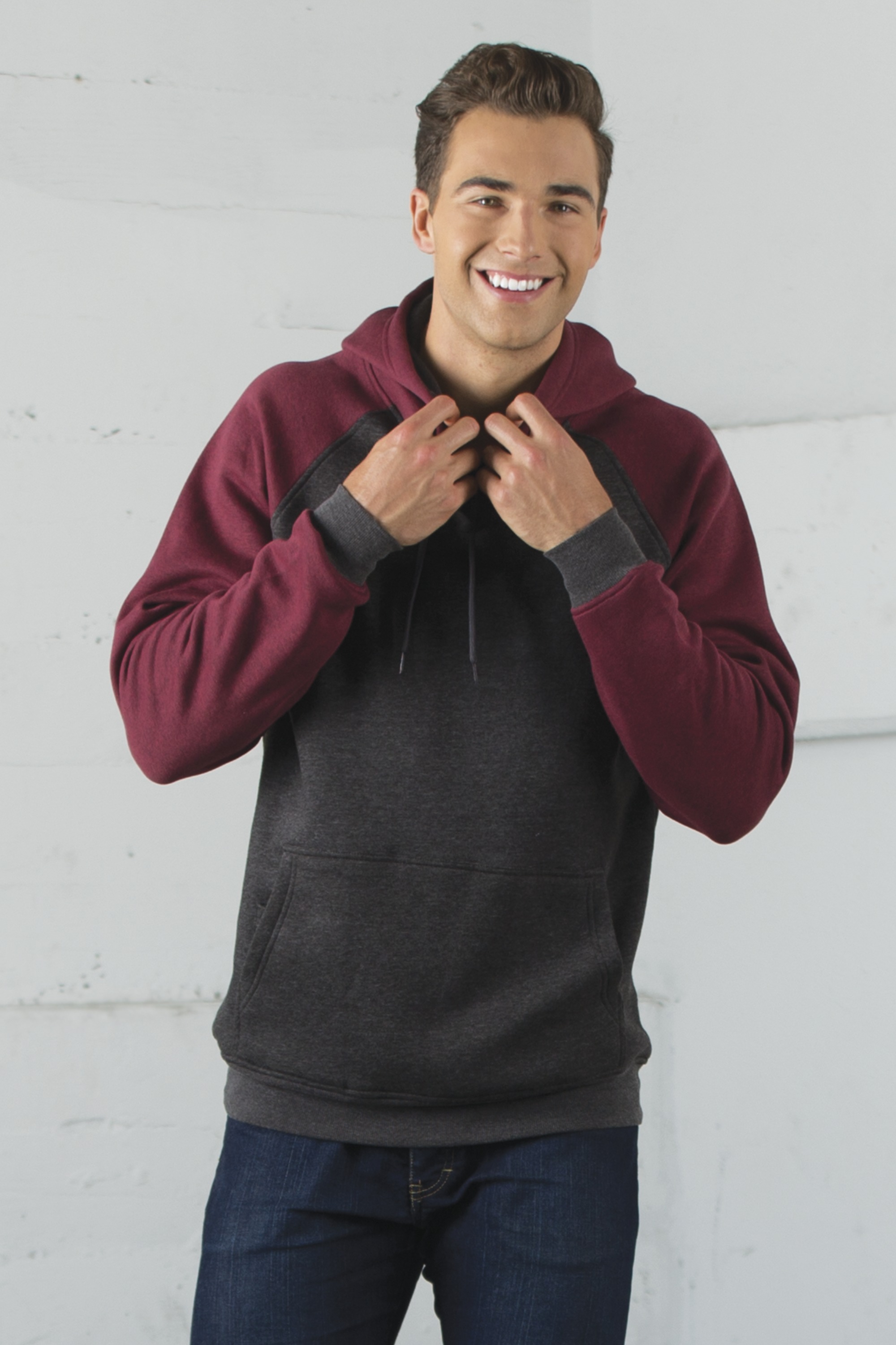 Vintage TwoTone Hooded Sweat