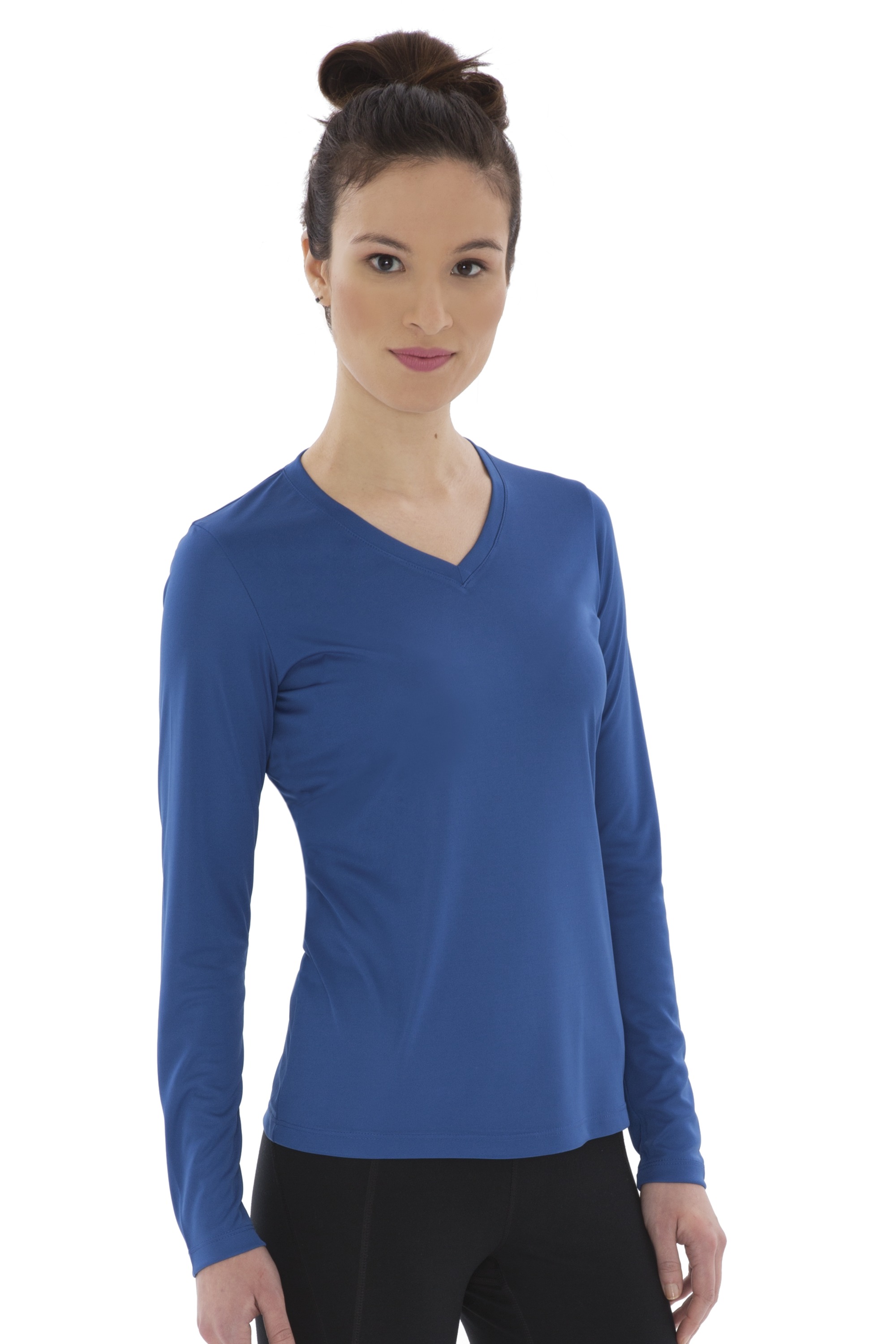 ProTeam L/S V-Neck Lds' Tee