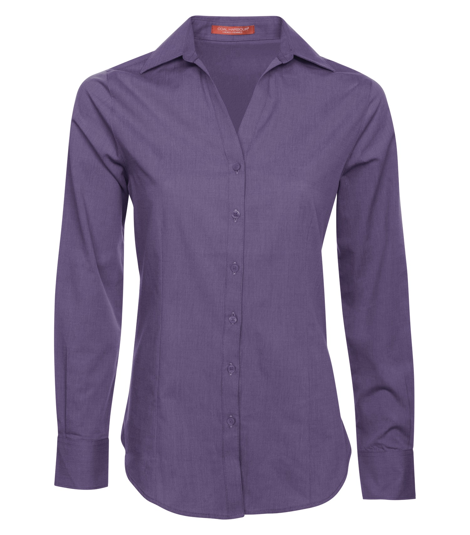 COAL HARBOUR® TEXTURED CROSSHATCH WOVEN LADIES' SHIRT view 1